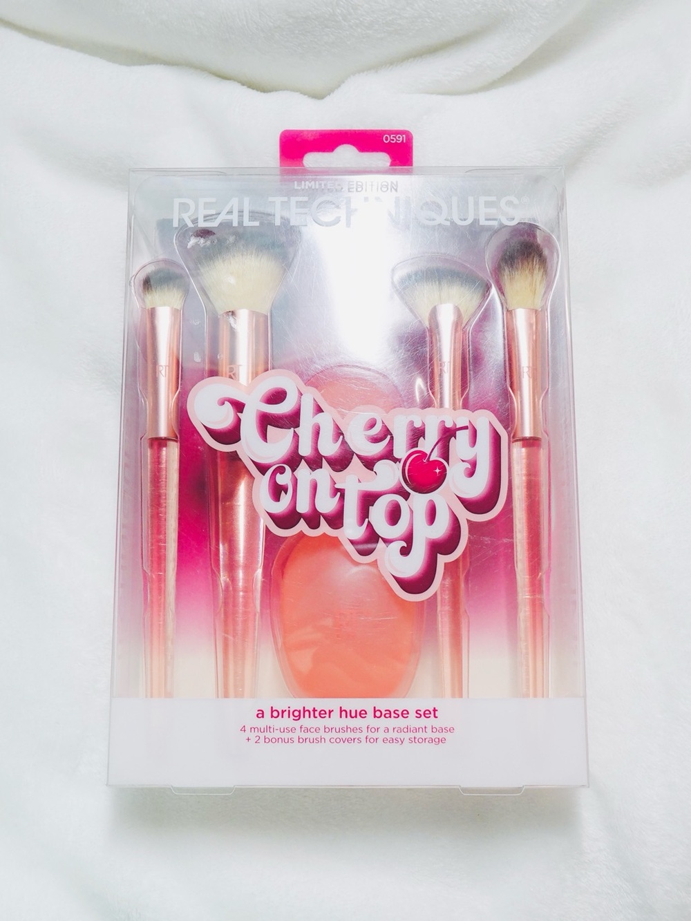 Real Techniques Cherry On Top A Brighter Hue Base Set 6 Piece Set - New